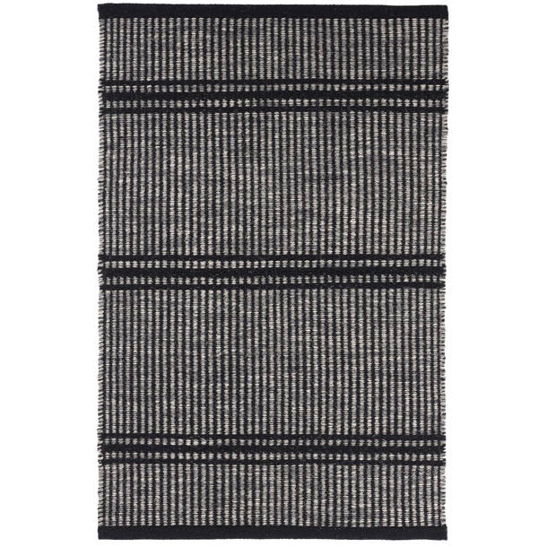 Dash and Albert Rugs Malta Flatweave Wool Striped Area Rug in Natural